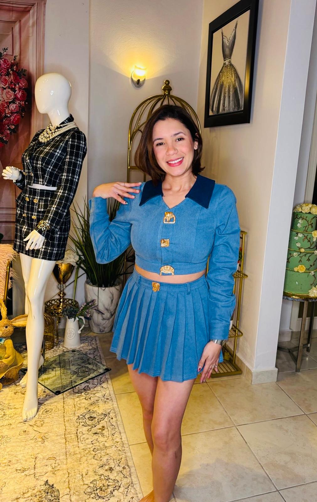 Darling Denim Mini Set