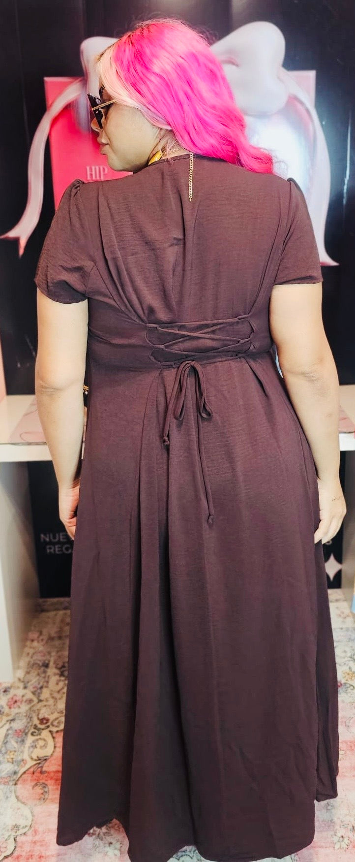 Choco Curvy Maxi Dress