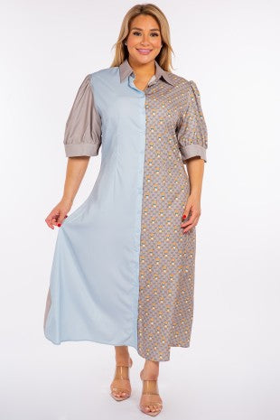 Blue Bloom Curvi Dress