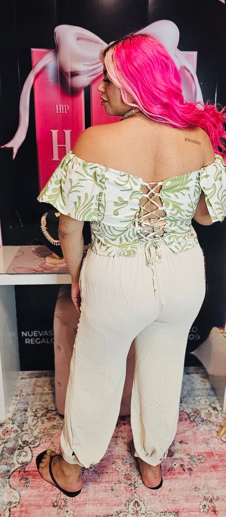 Bohemian Leaves Crop Top
