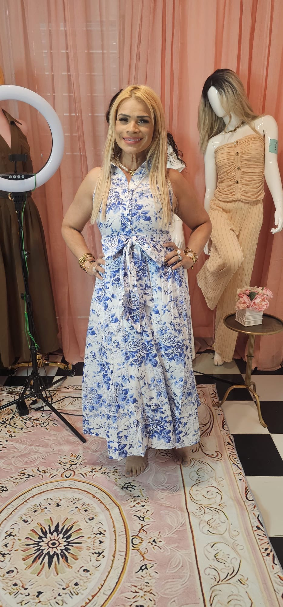 Blue Porcelain Dress💙🤍