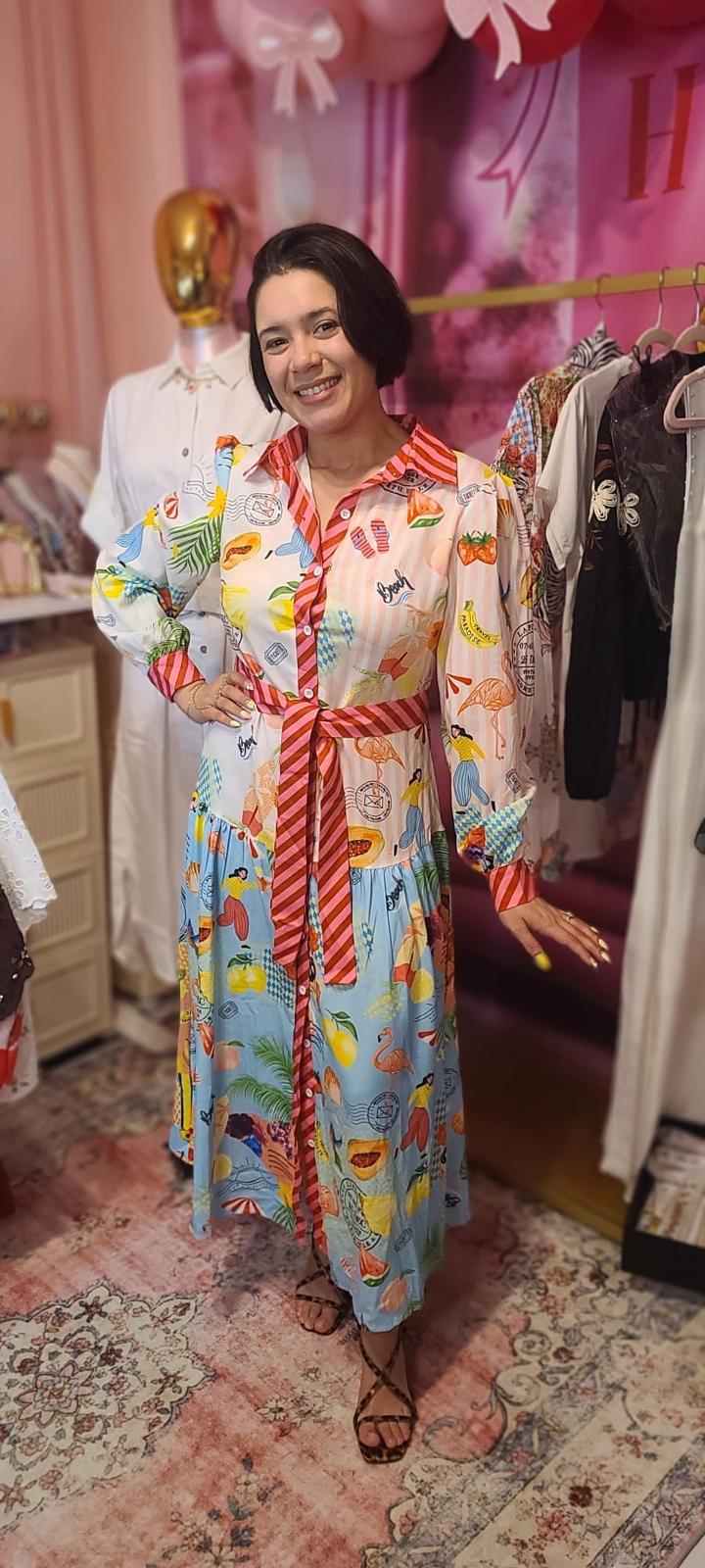 Tropical Story Midi Dress
