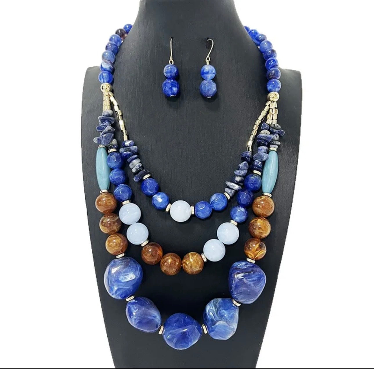 Necklace Three Layers Set
