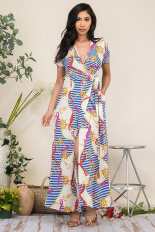 Marine Vibes Maxi Dress