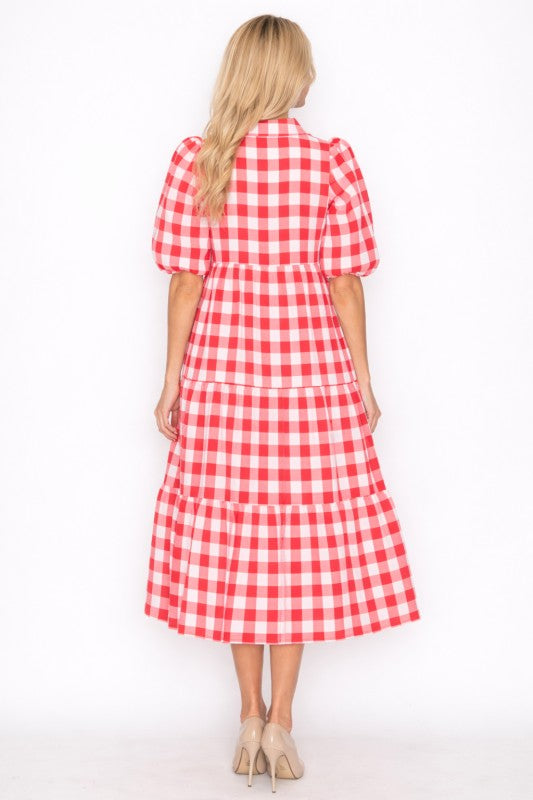 Ruby Check Maxi Dress