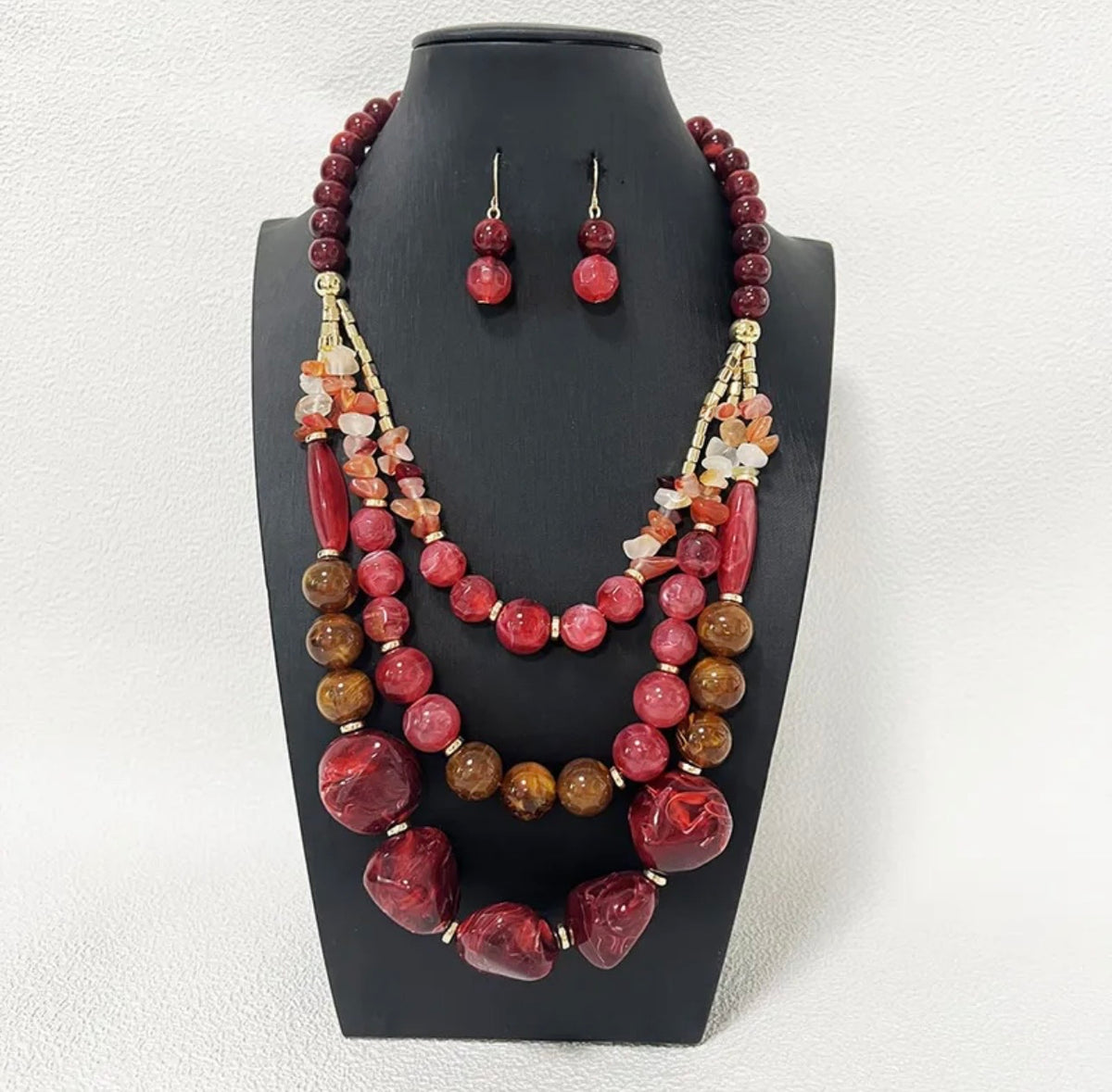 Necklace Three Layers Set