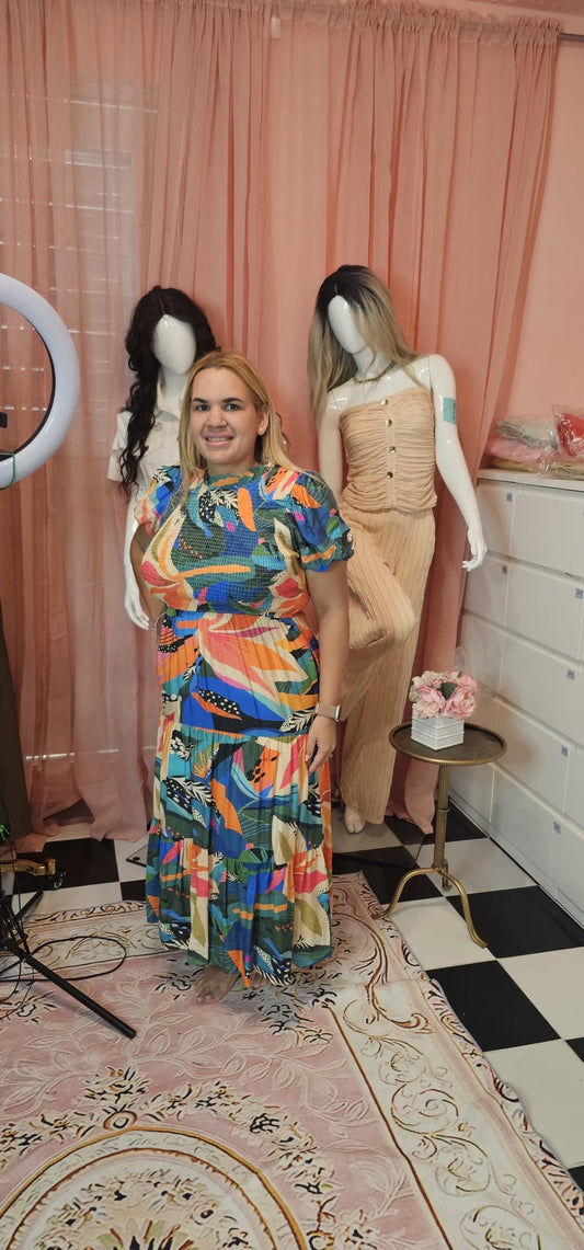 Colorful Cute Safari Dress