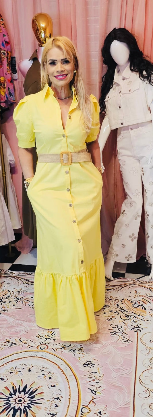 Sunshine Elegance Maxi Dress