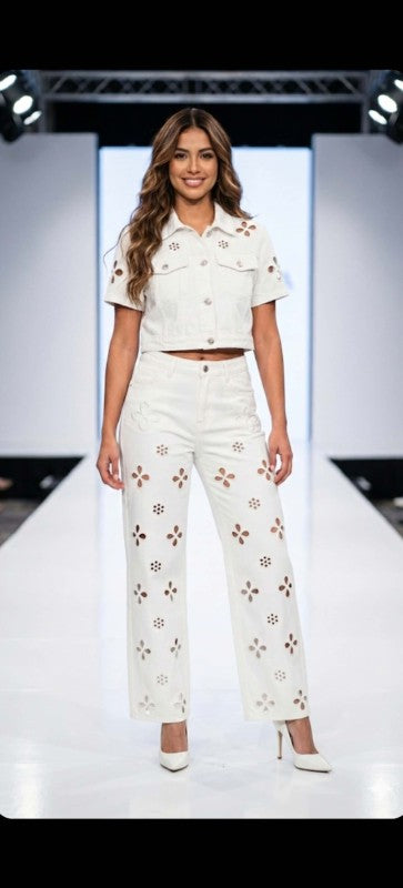 Denim Pants Set