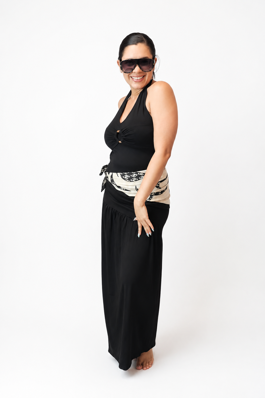Blush Elegance Maxi Set