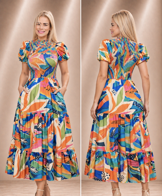Colorful Cute Safari Dress