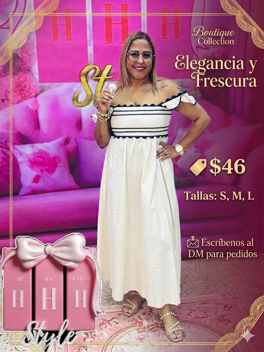 Ivory Elegance Maxi Dress