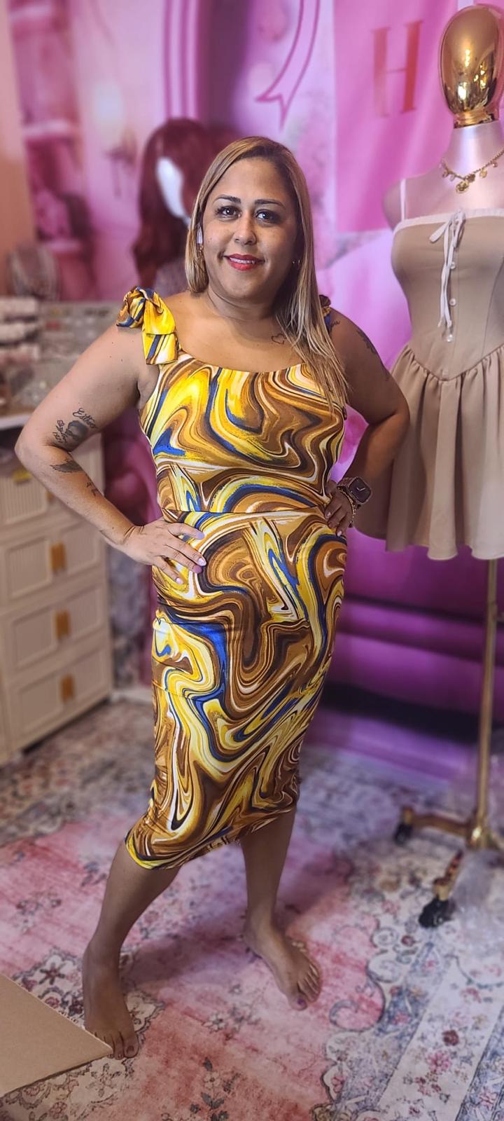 Golden Aura Dress
